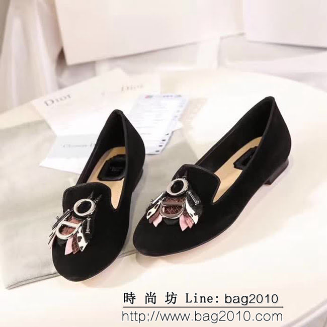 DIOR迪奧 新款系列蜜蜂款 羊皮 時尚女單鞋 QZS1407